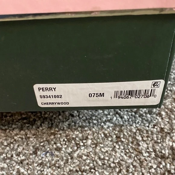 Kate Spade Perry Cherrywood Maroon Snakeskin Peep-Toe Heels 7.5